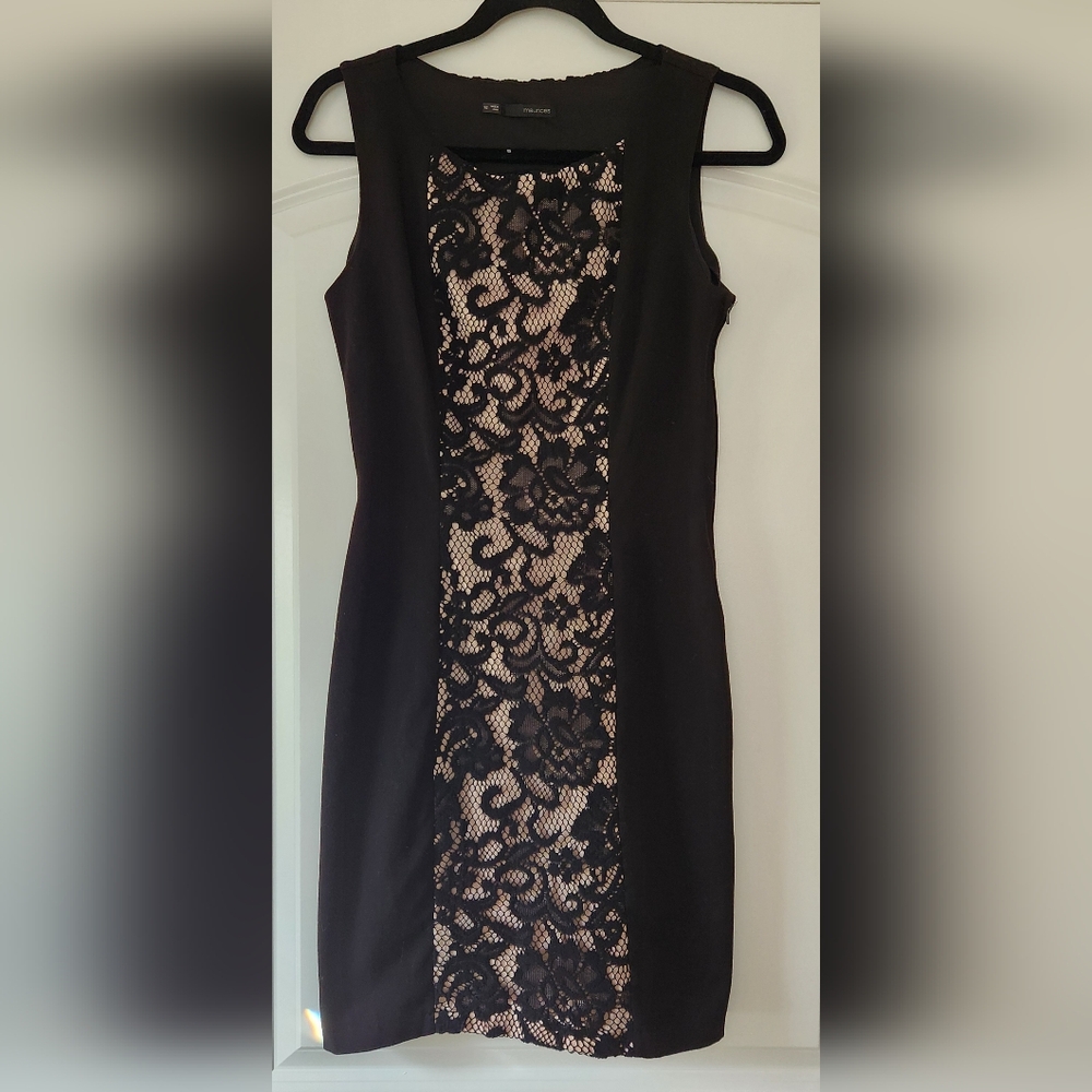 MAURICE'S BLACK SLEEVELESS COCKTAIL DRESS SIZE 1/2